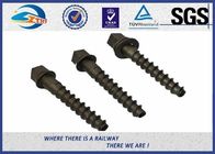 Square Head / Rectangle Head  Railway Sleeper Screws / Rail Screw Nail For Rail Track