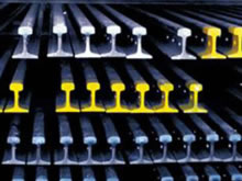 DIN536 τυποποιημένη ράγα A55/A65/A75/A100/A120 χάλυβα για το υλικό σιδηροδρόμων