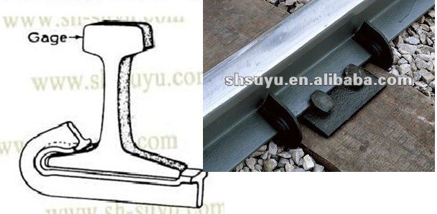 Μαύροι άγκυρες ραγών χάλυβα 60Si2Mn/φραγμός τμημάτων υποβαλλόμενος σε θερμοθεραπεία για το σιδηρόδρομο
